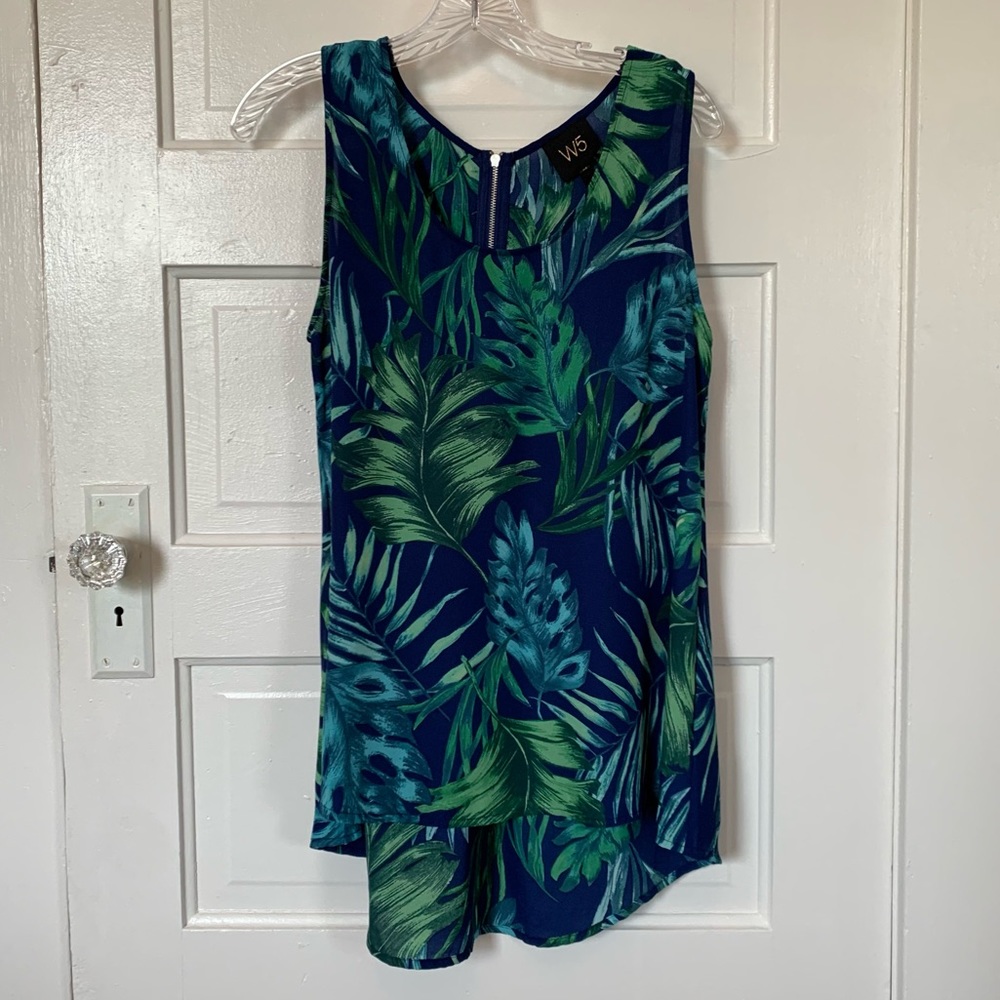 W5 Concepts - Palm Leaf Navy Tank